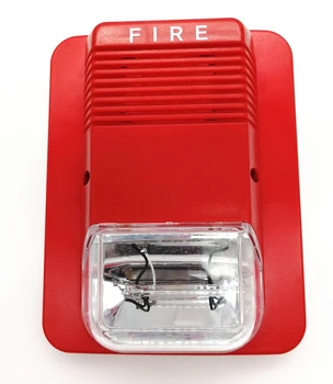 Fire Alarm Siren With Strobe,24v 95db Fire Alarm Sounder,Fire Hooter ...