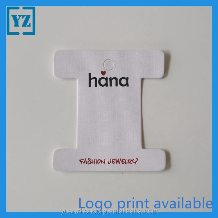 Printable White Cardstock Covered Art Paper Bracelet Display Bracelet