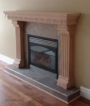 Eco Friendly Resin Mantel Fireplace
