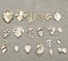 custom all kind of alloy leaf charms jewelry diy accessories gold metal alloy leaf charms