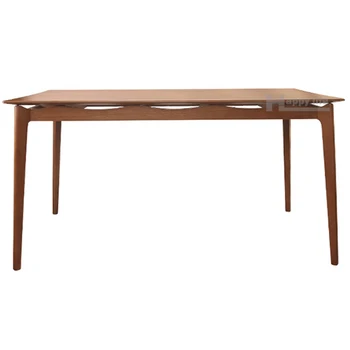 European Design Restaurant Furniture Dark Wood Dining Table