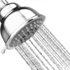 High Pressure Shower Head - 4 inch Anti-clog Anti-leak Fixed Chrome Showerhead - Adjustable Metal Swivel Ball Joint with Filter