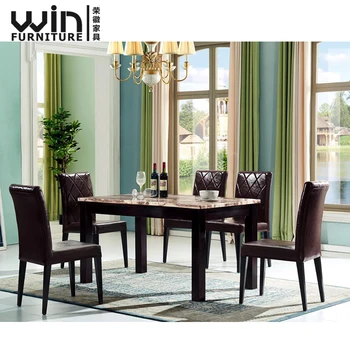 Modern Marble Dining Table Home Use Metal And Chair Set Modern Marble Dining Table Home Use Metal And Chair Set