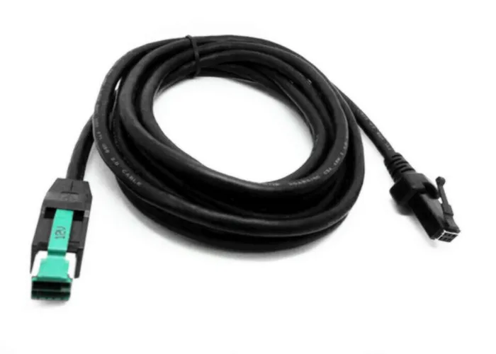 3.8m Black 12v Usb Pluspower To 2 X 3pin Powered Usb Cable Foribm