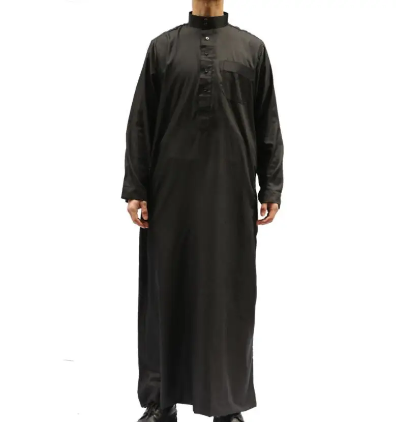 Iranian Style Long Sleeves Muslim Men Prayer Thobe In Summer - Buy ...
