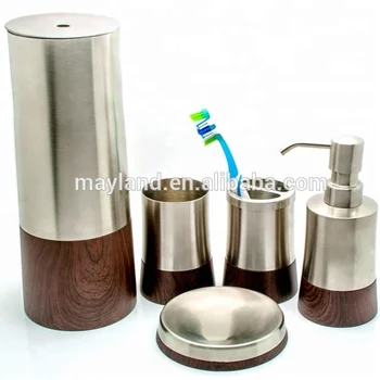 Whole Brand Name Simply Luxury Chinese Home Center Hotel Modern Whole Brand Name Simply Luxury Chinese Home Center Hotel Modern Stainless Steel Bathroom Accessories Set
