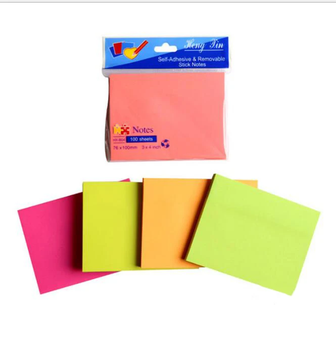 Sticky Notes 3x3 Inches,100 Sheets/Pad,,Bright Colors Self-Stick Pads