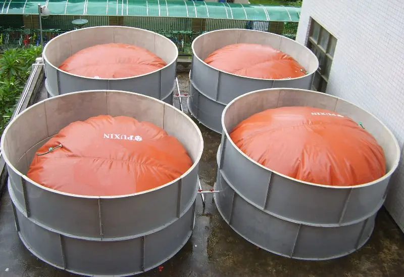 China Gas Storage Bag For Biogas Plant Puxin Biogas Balloon Bag Tank