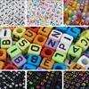 acrylic initial letter number loose beads candy color arylic peace heart star butterfly beads custom acrylic jewelry beads