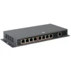 High quality industrial 24V 8 Port 10/100Mbps Ethernet PoE Switch with 2years warranty CE Rohs approved