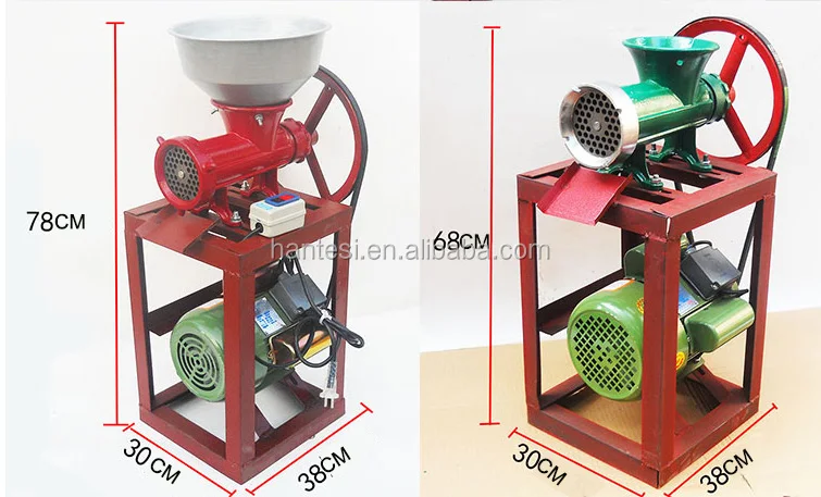 Size 22 32 42 Industrial Commercial Household Big Wheel Electric And Manual Meat Grinder 