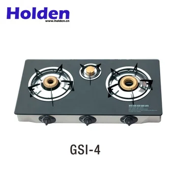 Gsi 4 Hot Sale Super Flame 3 Burner Table Top Tempered Glass Gas