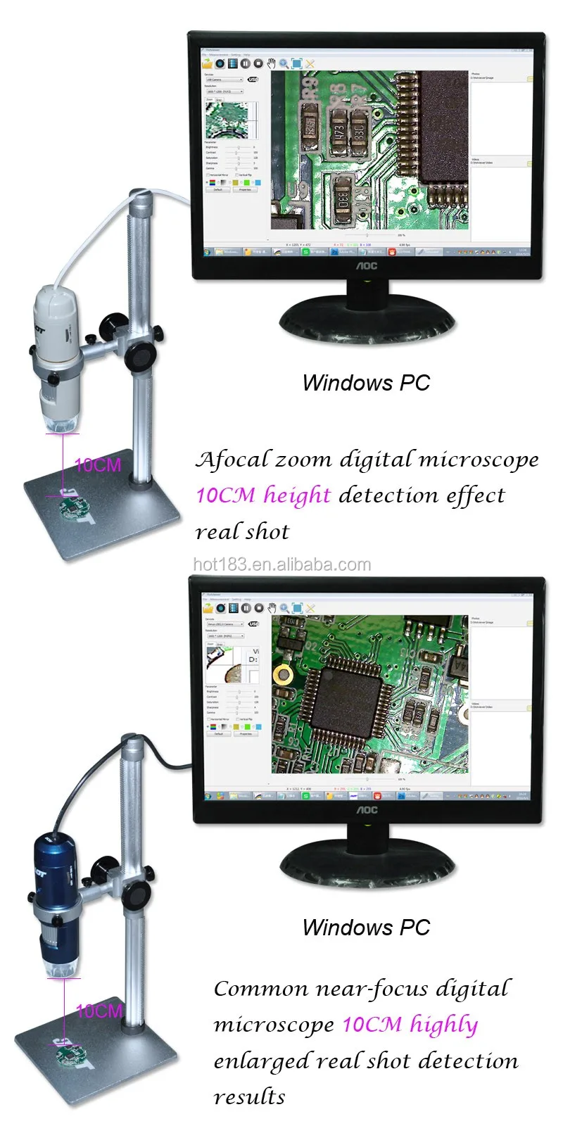 Electron microscope suppliers video mikroskop portable 10X handy ...