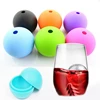 Best Ice Cube Tray two holes with Lid -Custom Personalized Food Grade Silicone Ball Shape Silicone Ice Cube