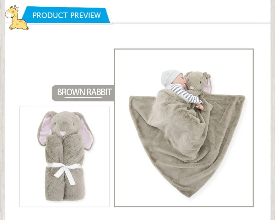 Best Quality Newborn Blanket Baby Products Soft Warm Coral Fleece Plush