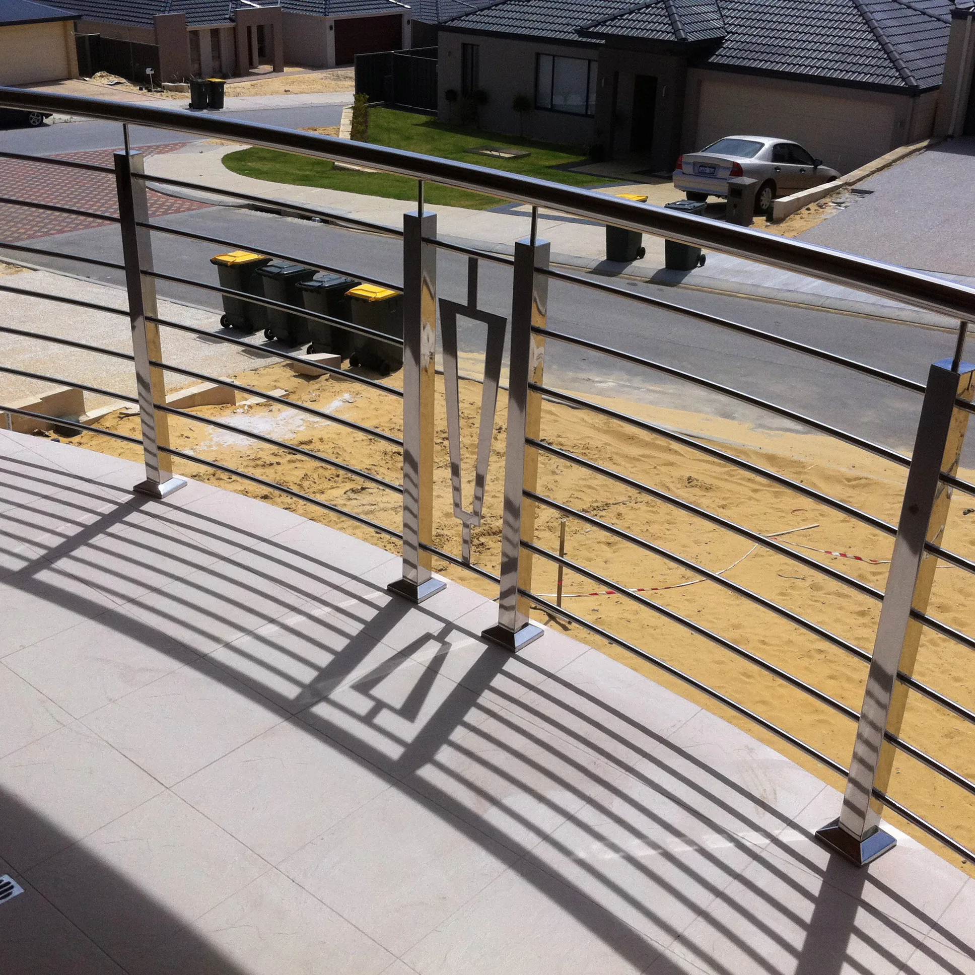 Square Pipe Veranda Railing Design,Custom Parts Accessary Modern