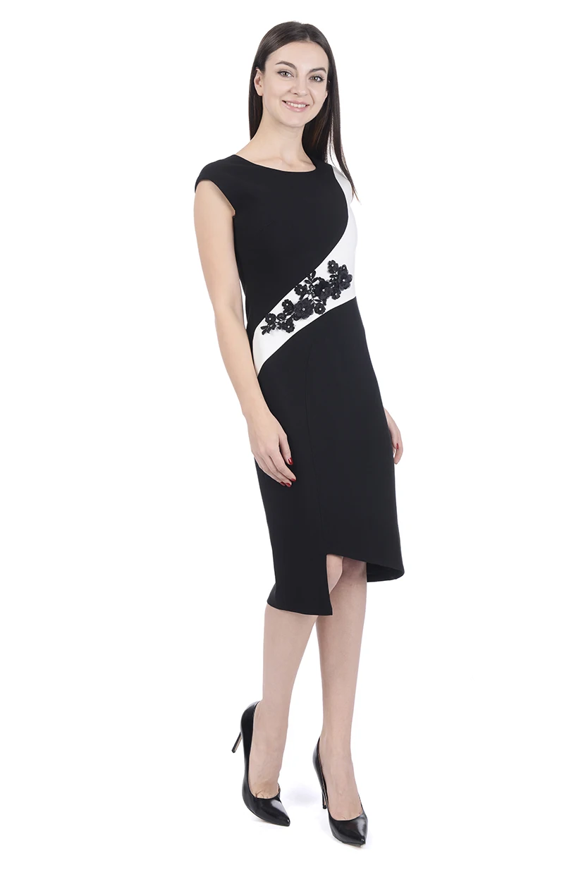 Spring Women's Casual Wear for Work Office Career Sheath Dress Sleeveless Elegant Wear Cocktail Dress 2019 New