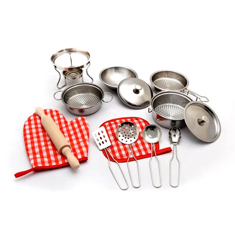 Pretend Play Tableware Stainless Steel Kitchen Set Toy For Kids Buy
