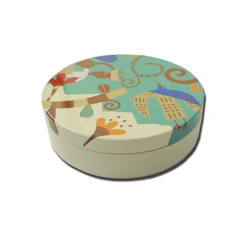 Dia 84 Custom Printing Round Tin Boxes 3oz Cosmetic Containers For