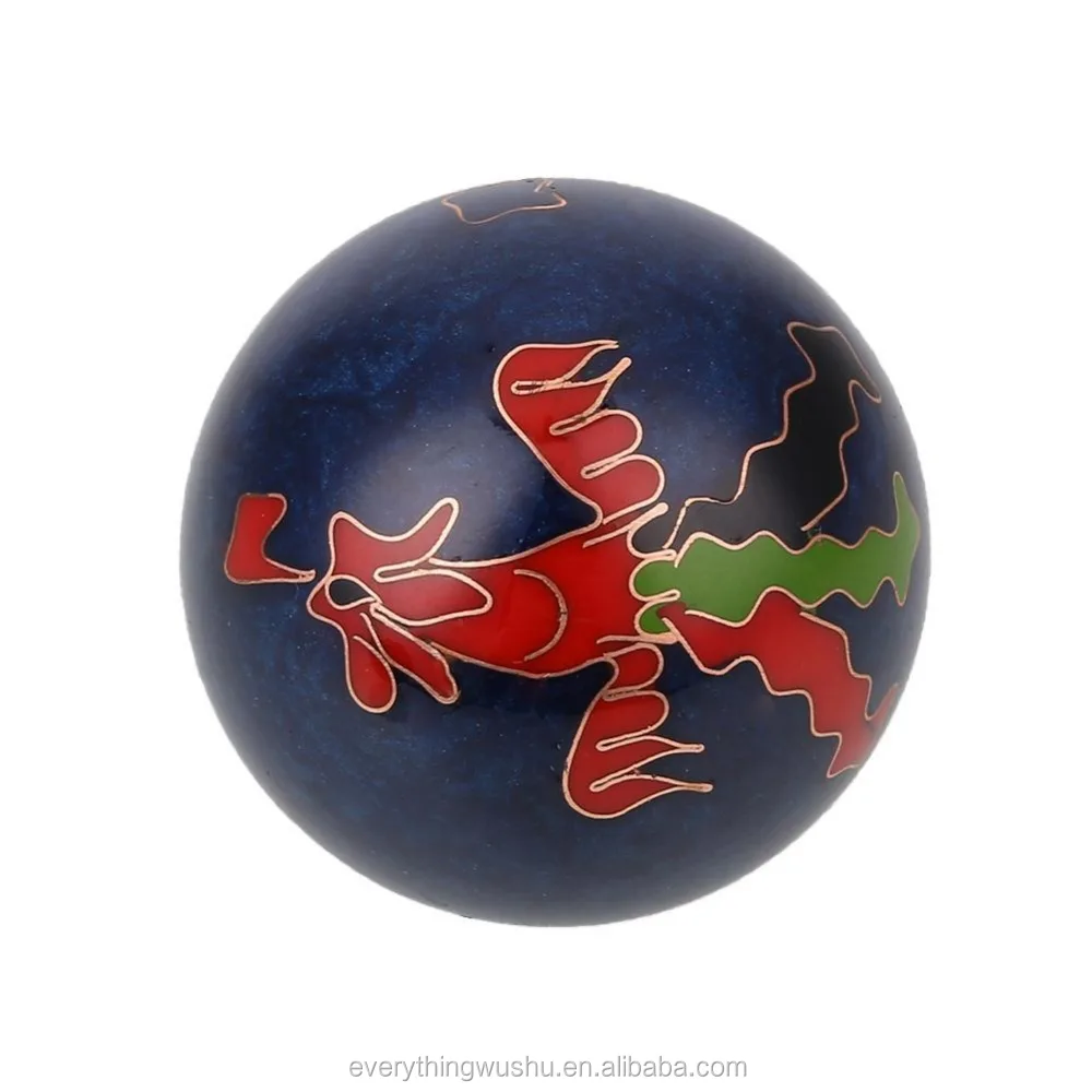 Cloisonne Health Exercise Stress Baoding Balls Yin Yang Fitness Handball Therapy Fitness