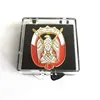 HAAD logo brooch pin, UAE national day badge, falcon badge