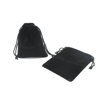 Promotional Black Velvet Drawstring Pouches Jewelry Gift Bags Custom Printed Pouch Promotional Black Velvet Drawstring Pouches Jewelry Gift Bags Custom Printed Pouch