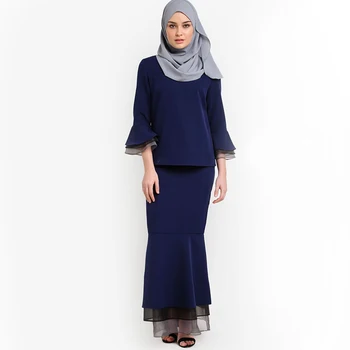 Terbaru Desain Kustom Kurung Modern Crepe Como Flare 