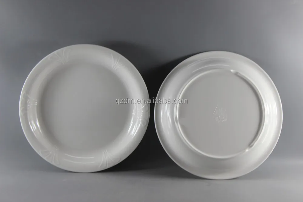 Food Grade Melamine Hotel Dinnerware Plastic Round Dish 12"