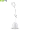 Foldable LED Desk Lamp With Pen Holder Fan Rechargeable Study Table Lamp for Office Student Use