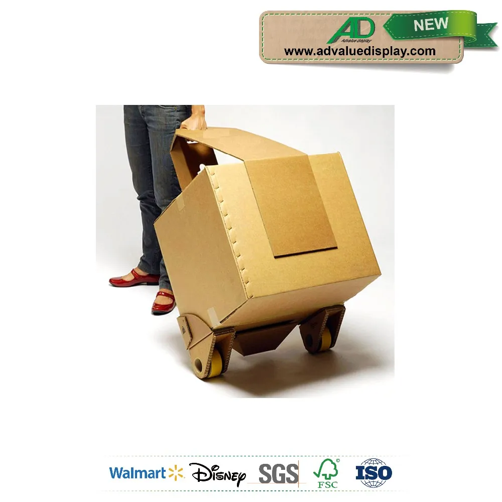 Custom Kraft Cardboard Luggage Trolley Buy Cardboard Luggage Trolley