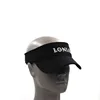 Custom Made Black Terry Towel Open Top Hat Visor