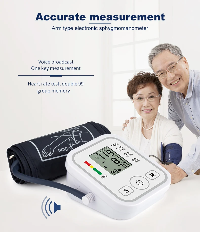 Bp Digital Arm Heart Rate Blood Monitor Test Blood Pressure Checking
