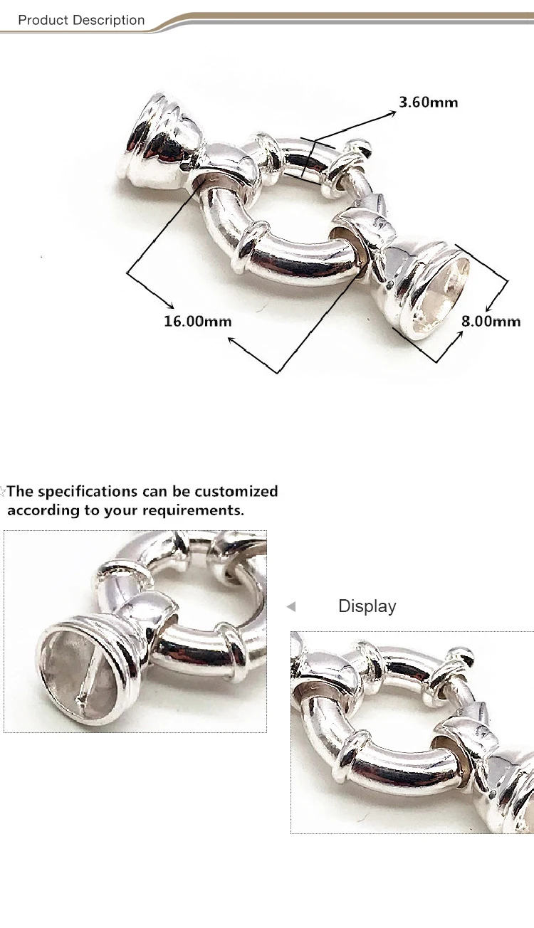 Best selling Spring Hook Clasp Necklace Clasp DIY Jewelry connector Lobster Spring Clasps