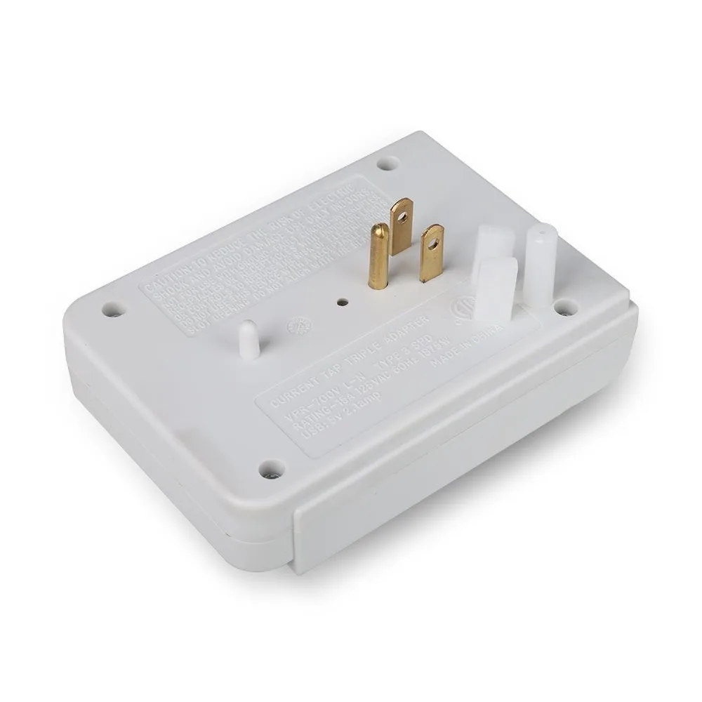 3 Outlets Surge Protector Wall Sockets With Usb Buy Wall Sockets With