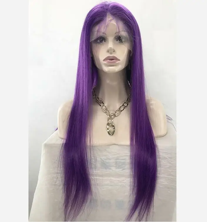 10~26inch Free Part Purple Human Hair 