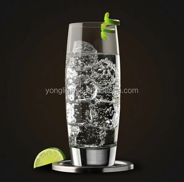 Design restaurant water glass ,heavy thick drinking glass,high ball glasss