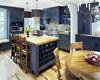 Modular Solid Wood Pine Walnut Tall Kitchen Cabinets