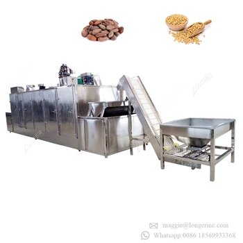 Conveyor Belt Continuous Peanut Roasting Machine/nut Roaster/sesame ...