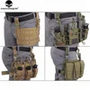 Emersongear Tactical Combat Clip Drop Modular Rife Leg Dump Molle Panel Pouch Airsoft Nylon Hunting Pistol Gun Holster Tools