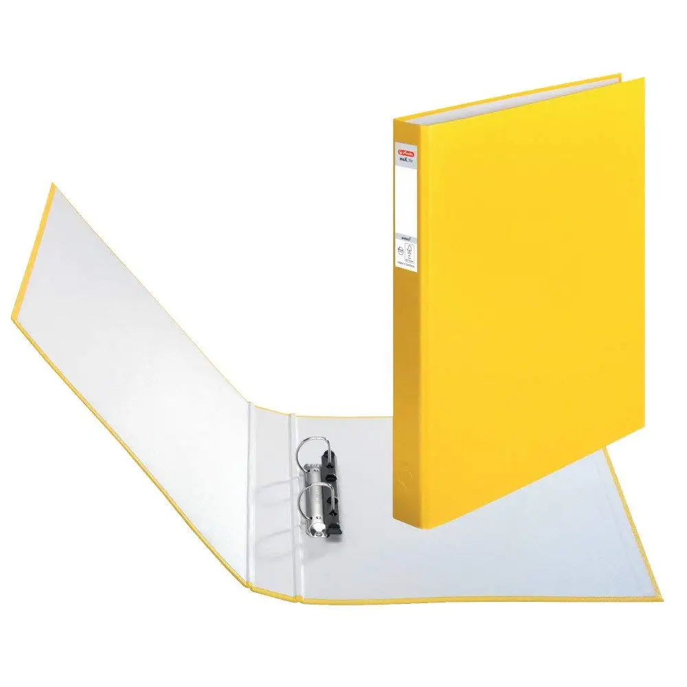 Прозрачная папка на кольцах. Binder Yellow. Binder.