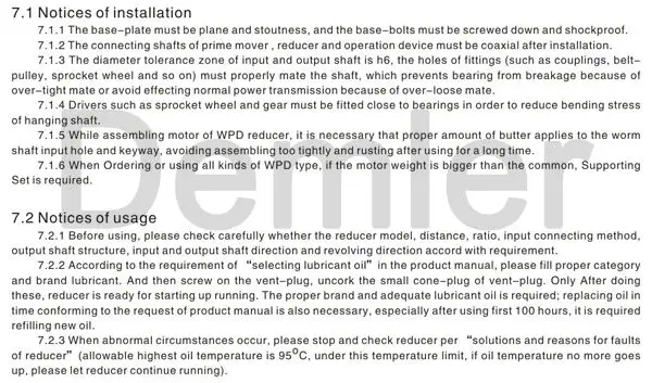 Iron casting WPW Worm gearbox reducer