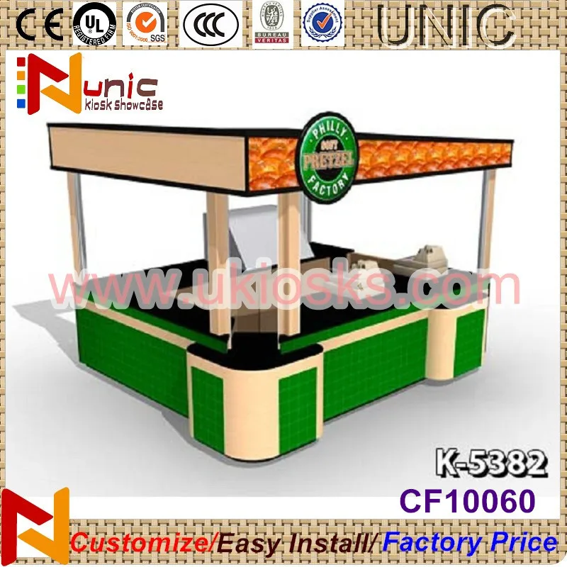 12x10feet Showcase Makanan Kios Dijual Sushi Makanan Dalam 