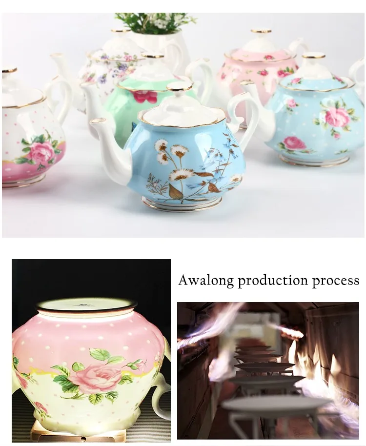Home Goods Tea Sets Small Ceramic Teapot Set With Beautiful Pattern