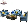 New design Full grain leather Solid Wood Hand-carved classic Sofa Sets Furniture