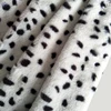 Hot sell 100 polyester wholesale leopard print faux rabbit fur fabric