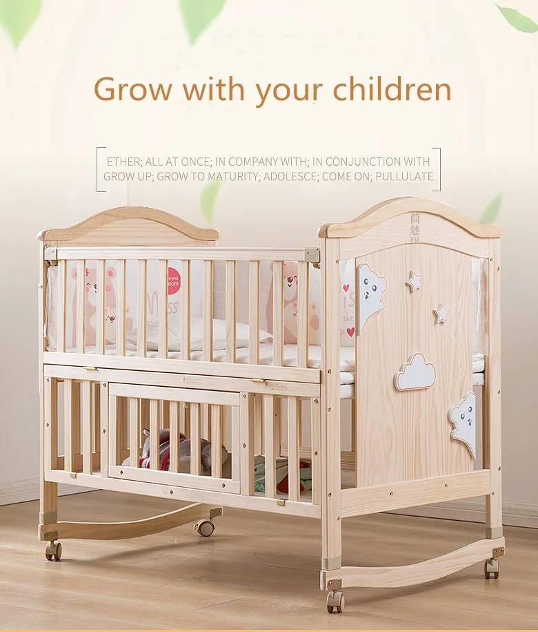 New Arrival Design Bed Side Baby Crib Cot Wooden Bed For Baby Buy Bed
