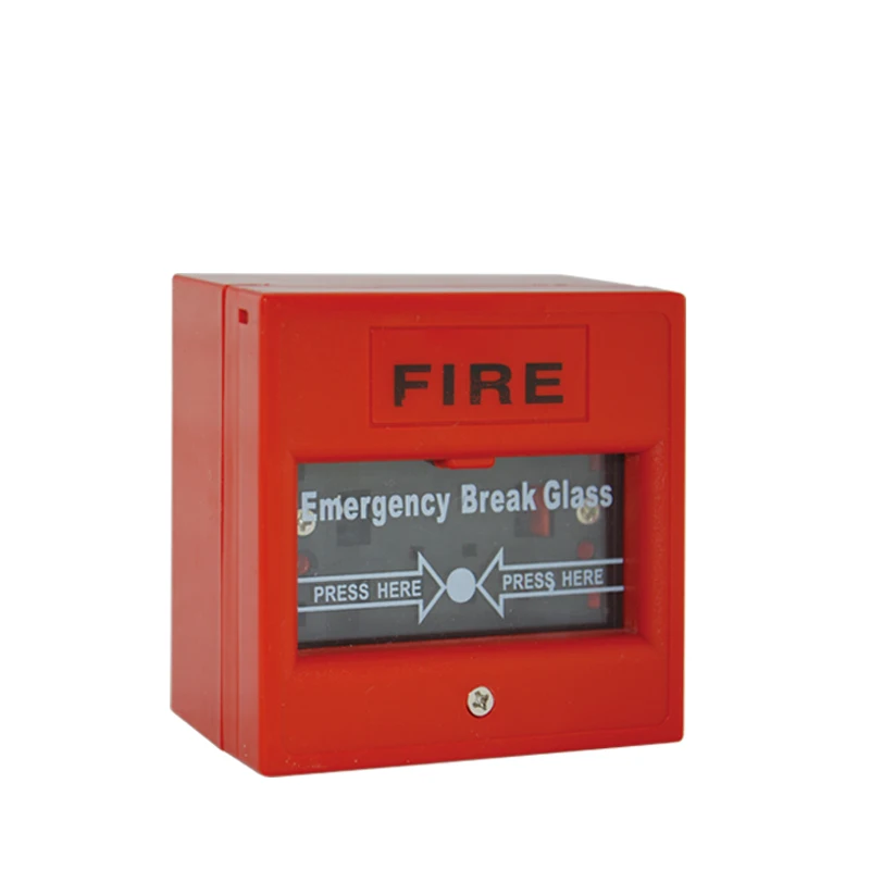 Emergency break glass type conventional fire alarm manual call point
