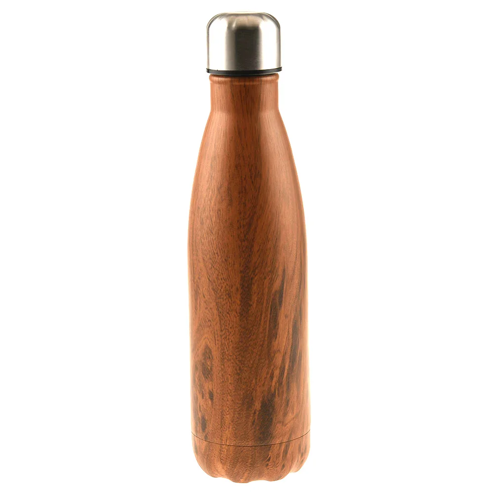 Bamboo Cola Shaped Water Bottle Custom Oem Ecofriendly Fiber Stainless