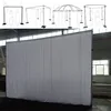 only crossbar pipe and drape for wedding exhibition party