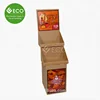Two Tiers Water Pumpkin Jam-Jar Bottle Cardboard Display Rack For Supermarket Promotion